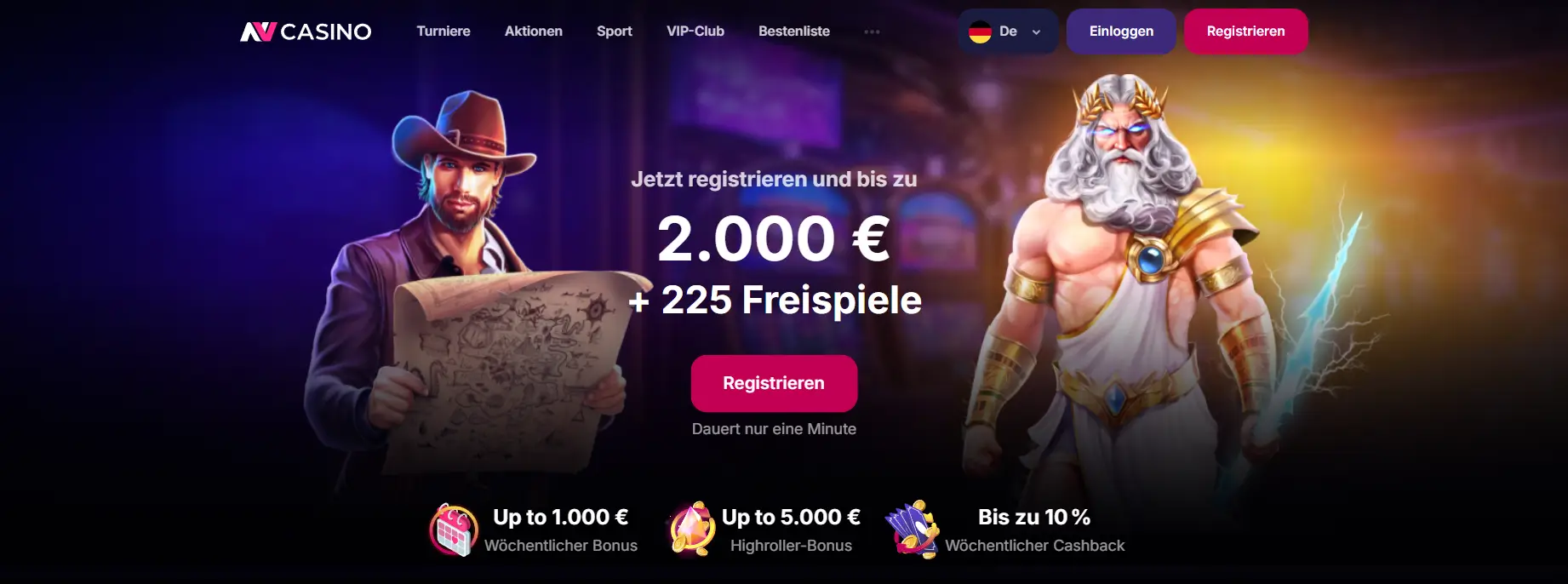 Casino Interface Vorschau